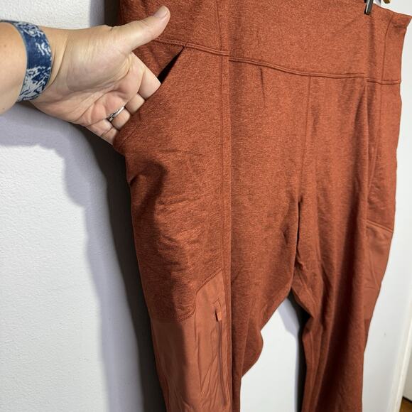 Old Navy Leggings Women’s 4X CozeCore High-Rise Rust Mohair Side Pockets NWOT - Picture 4 of 7